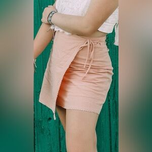 Pink Wrap Skirt
